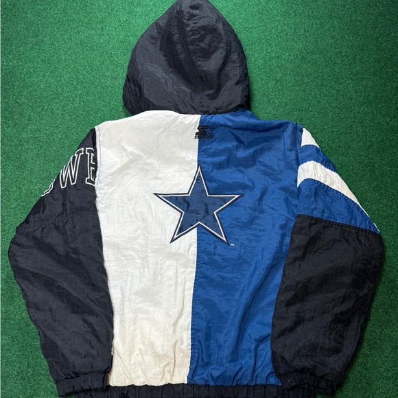 Vintage 90s Dallas Cowboys Starter Team NFL Mens Medium Puffer Jacket